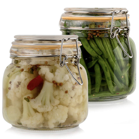 Galashield 24oz glass jar with airtight lid for freshness and long storage.