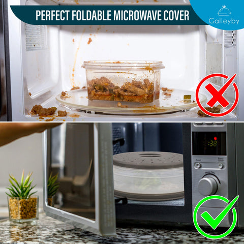 Galleyby ten-point-five-inch diameter cover fits standard microwaves