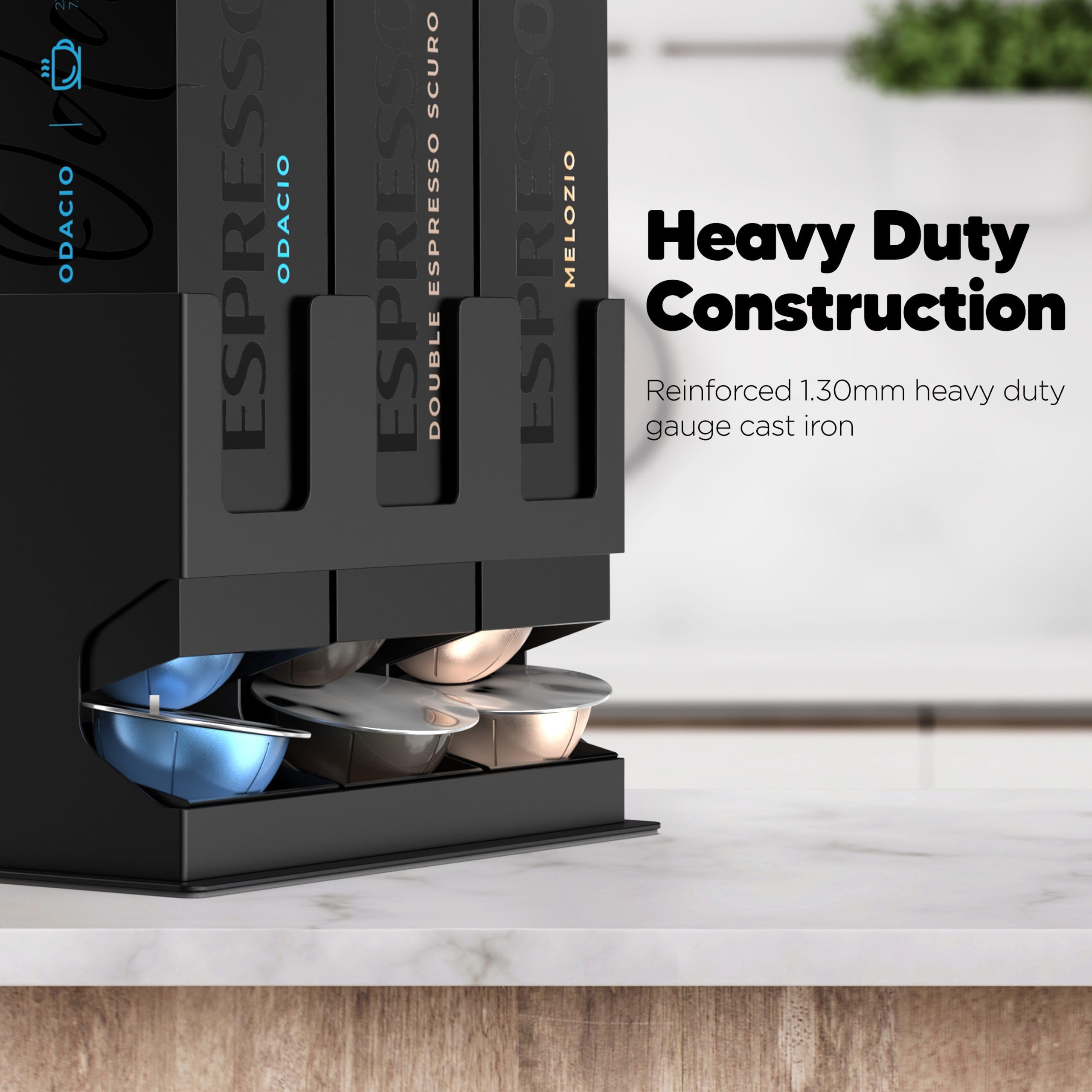 GALVANOX non-slip base keeps the unit steady on the countertop