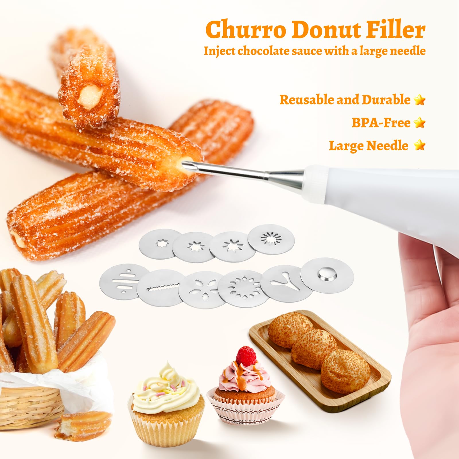 GAMKII cookie discs set for diverse round designs and easy decoration.