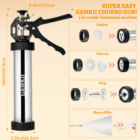 GAMKII cookie making tip guides clean release when baking on sheets.
