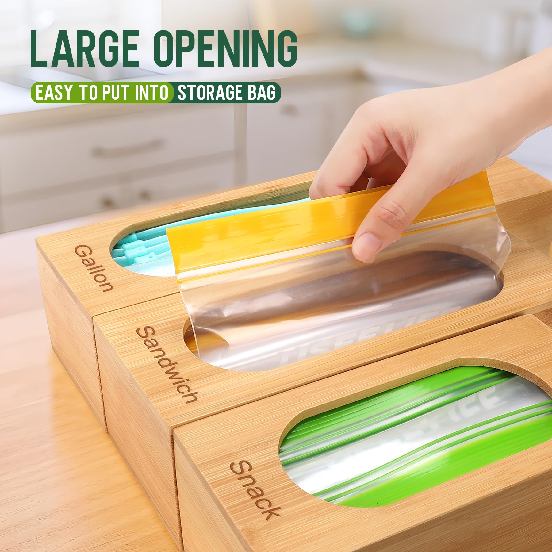 Gamtik bag storage box organizes various bag sizes for easy access.