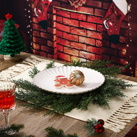 Gandeer placemats festive decor hanging mantles offering versatile winter styling.