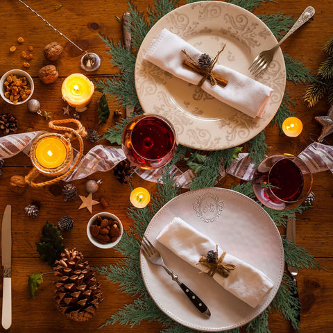 Gandeer placemats ring structure showing 26cm center for versatile tableware.