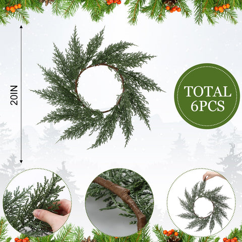 Gandeer Christmas placemats table setting with plates highlighting durable, non-slip surface.