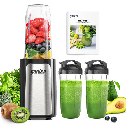 Ganiza blender high-speed motor powers quick smoothies.