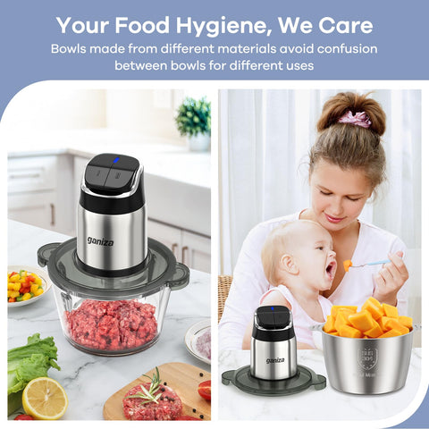 Ganiza 8-cup stainless steel bowl is durable for heavy tasks