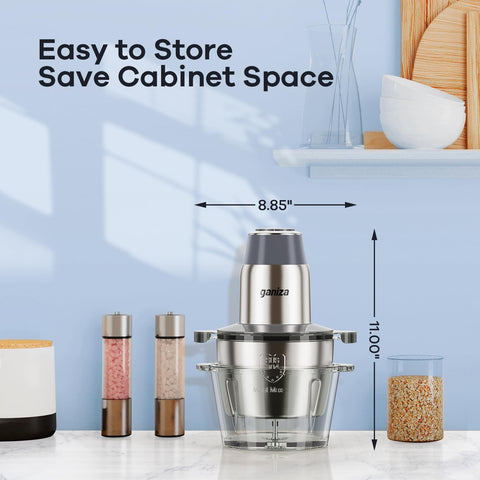 Ganiza meat-chopping blades deliver clean cuts in seconds.