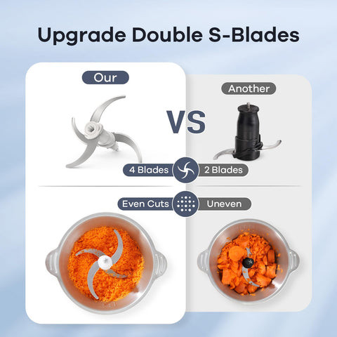 Ganiza stainless steel bowl ready for robust meat and vegetable processing.