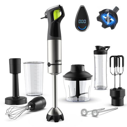 Ganiza Immersion Blender with 1200W motor for fast, smooth soups