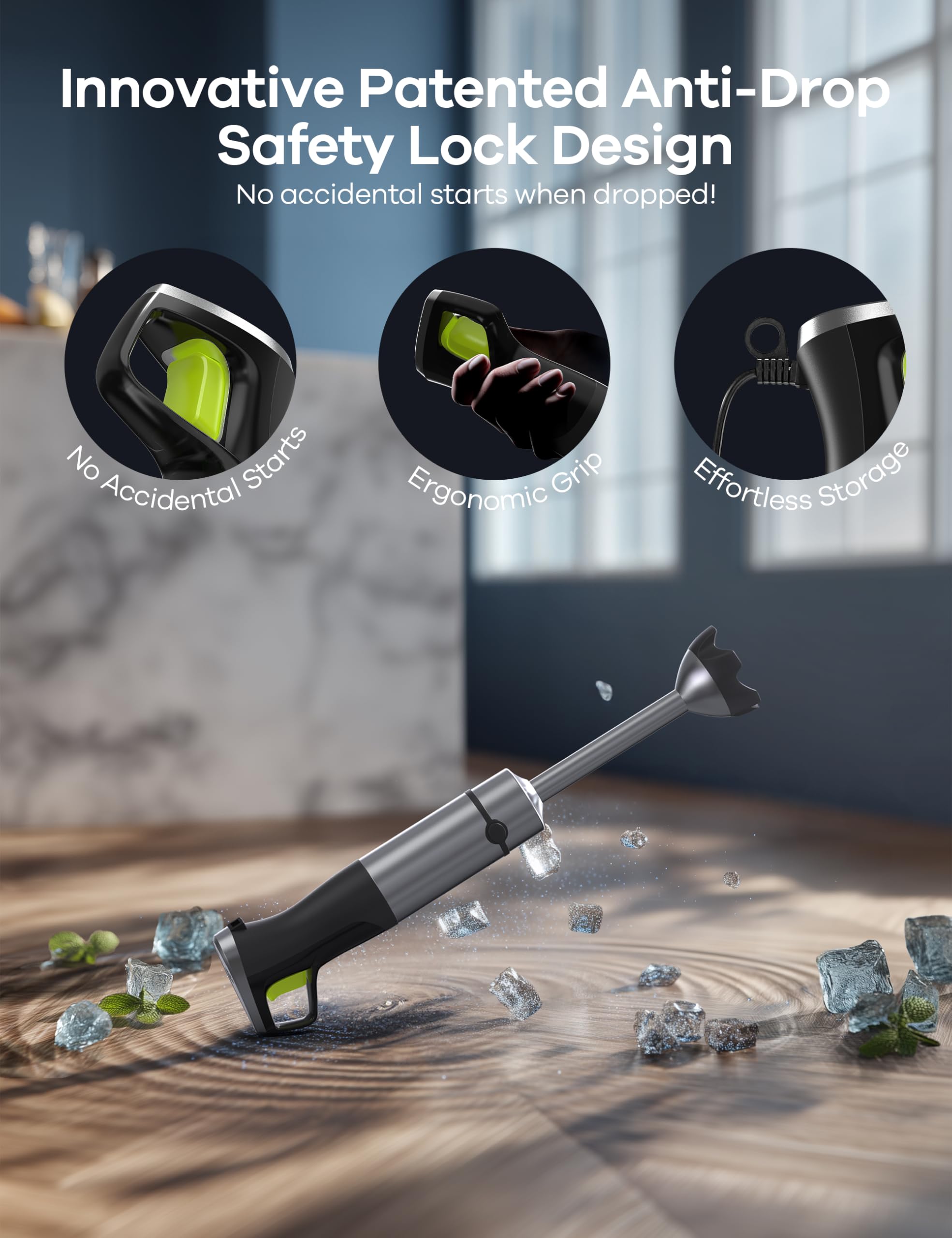 Ganiza 9-piece attachment set includes chopper and puree tools