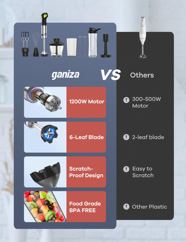 Ganiza twin frother creates rich milk foam quickly