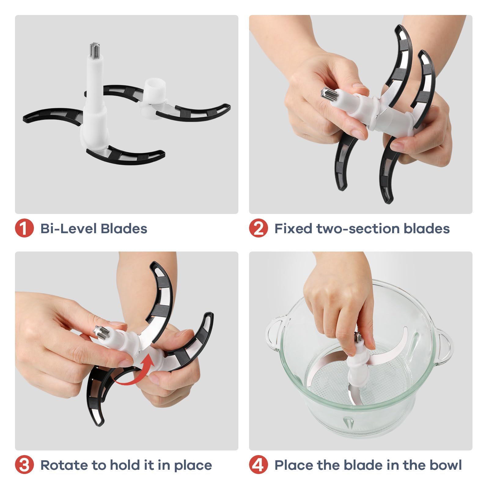 GANIZA meat grinder attachment for quick mincing and texture control.