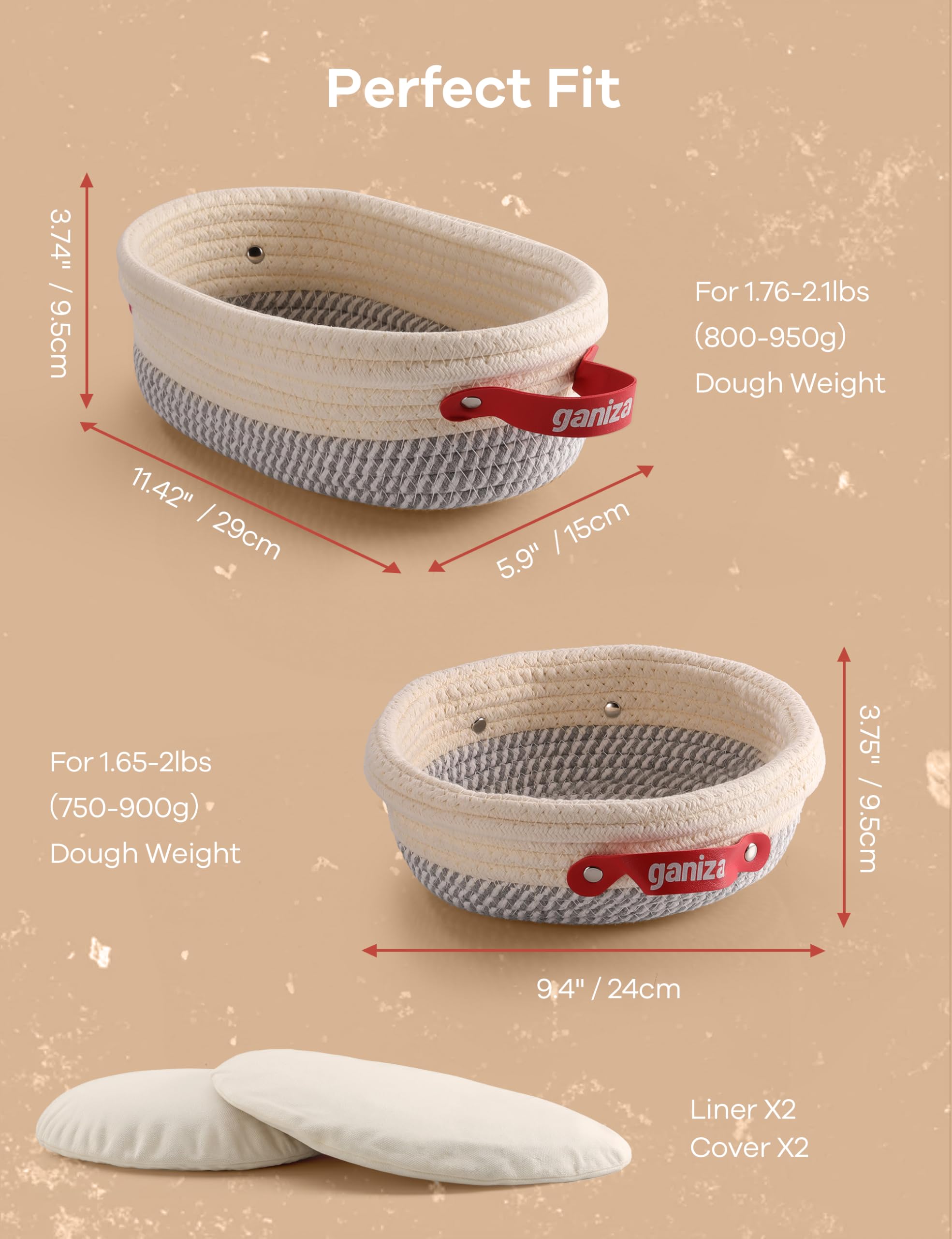 Ganiza moisture-control basket in use, showing airflow and crust potential.