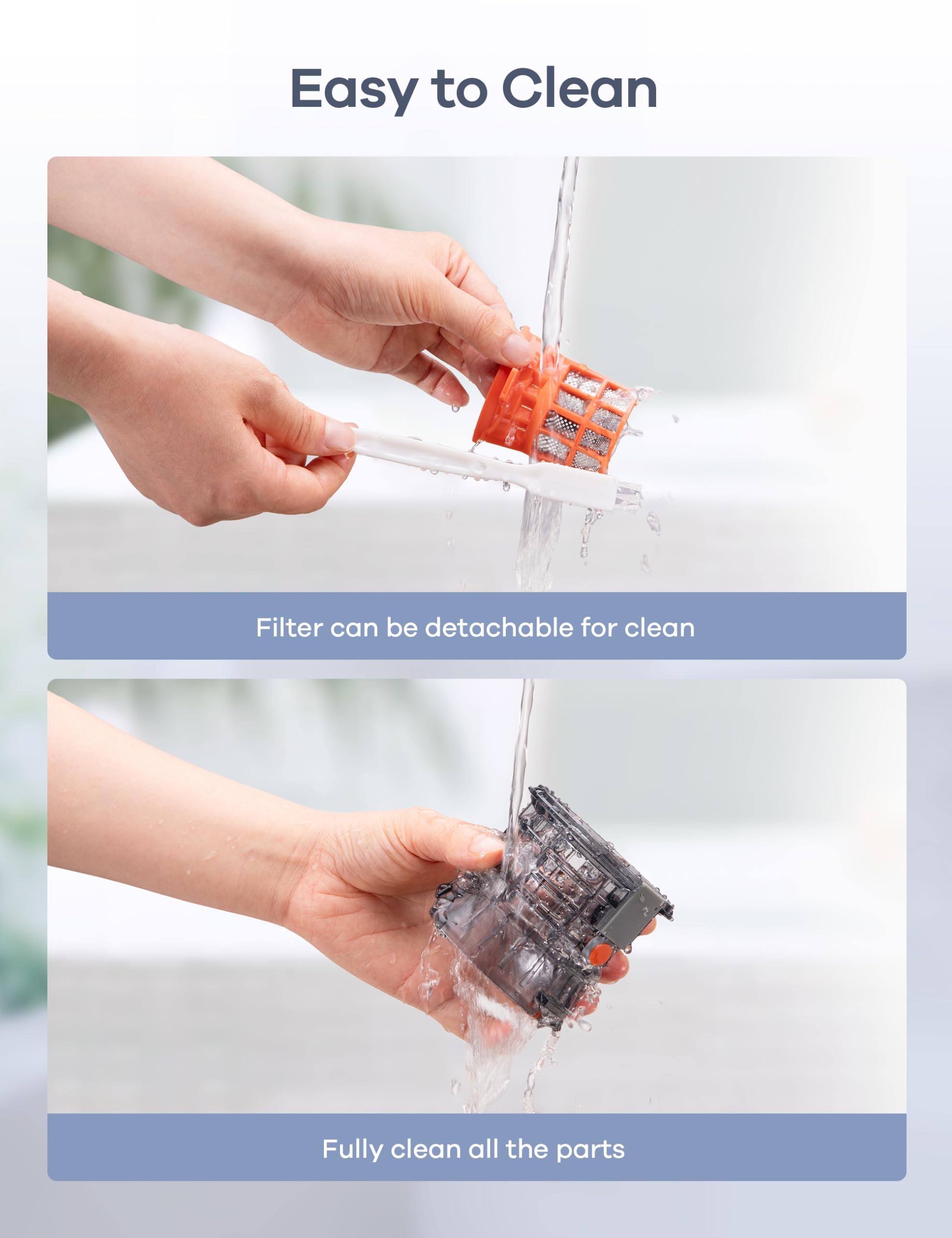 Ganiza Reverse function helps prevent clogs during juicing.