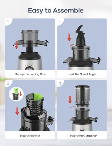 Ganiza Safety lock feature stops operation when lid opened.