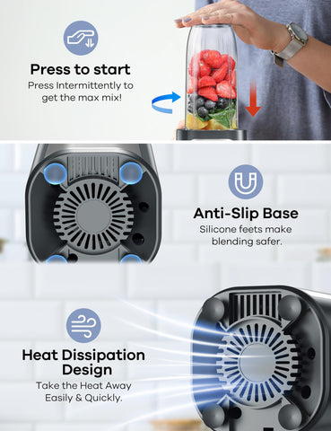 Ganiza 17oz cup A for on-the-go blending