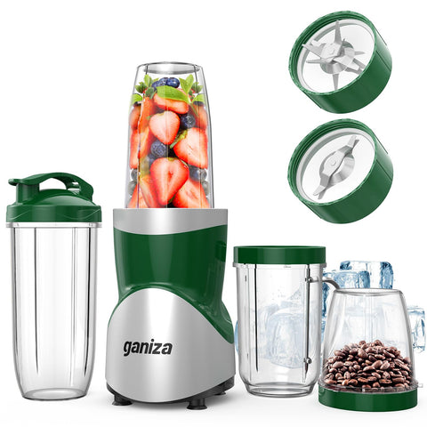 Ganiza Smoothie Blender 900W motor powers fast, silky blends.