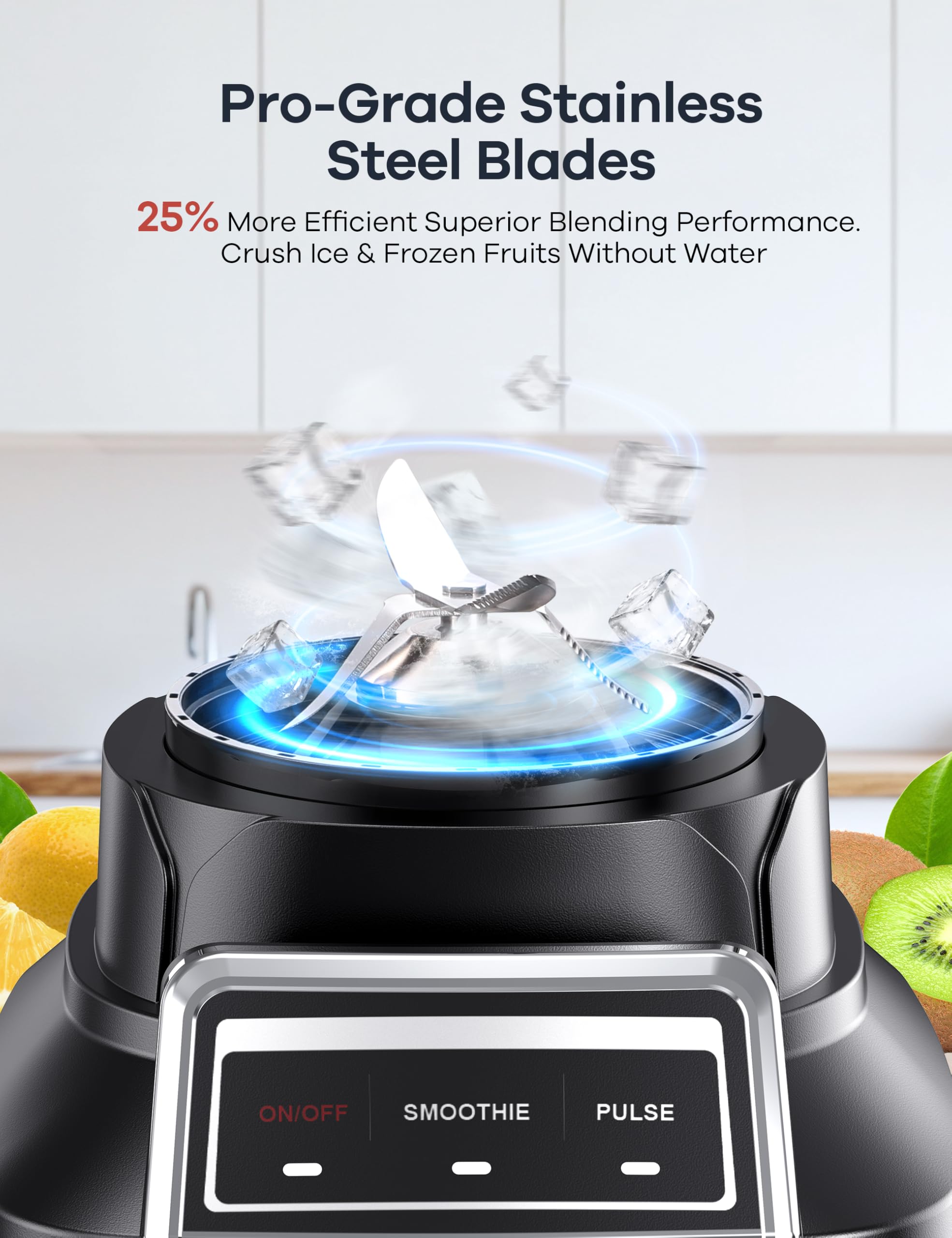 Ganiza Snow mode creates ice textures without water for versatile frozen treats.