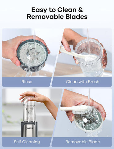 Ganiza stainless steel blades for versatile blending