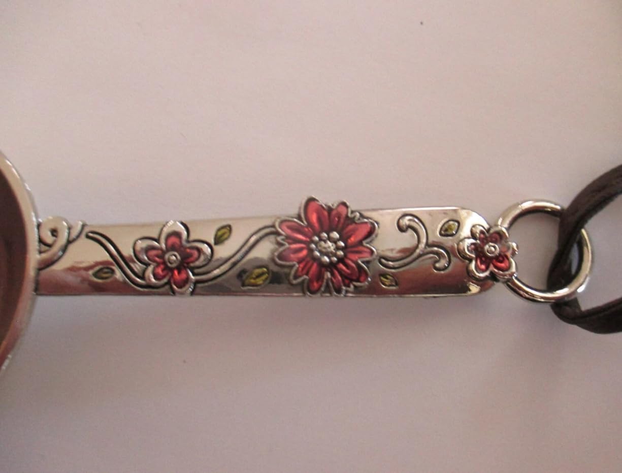 Ganz 1tsp pink floral handle offers precise small-measure utility with style