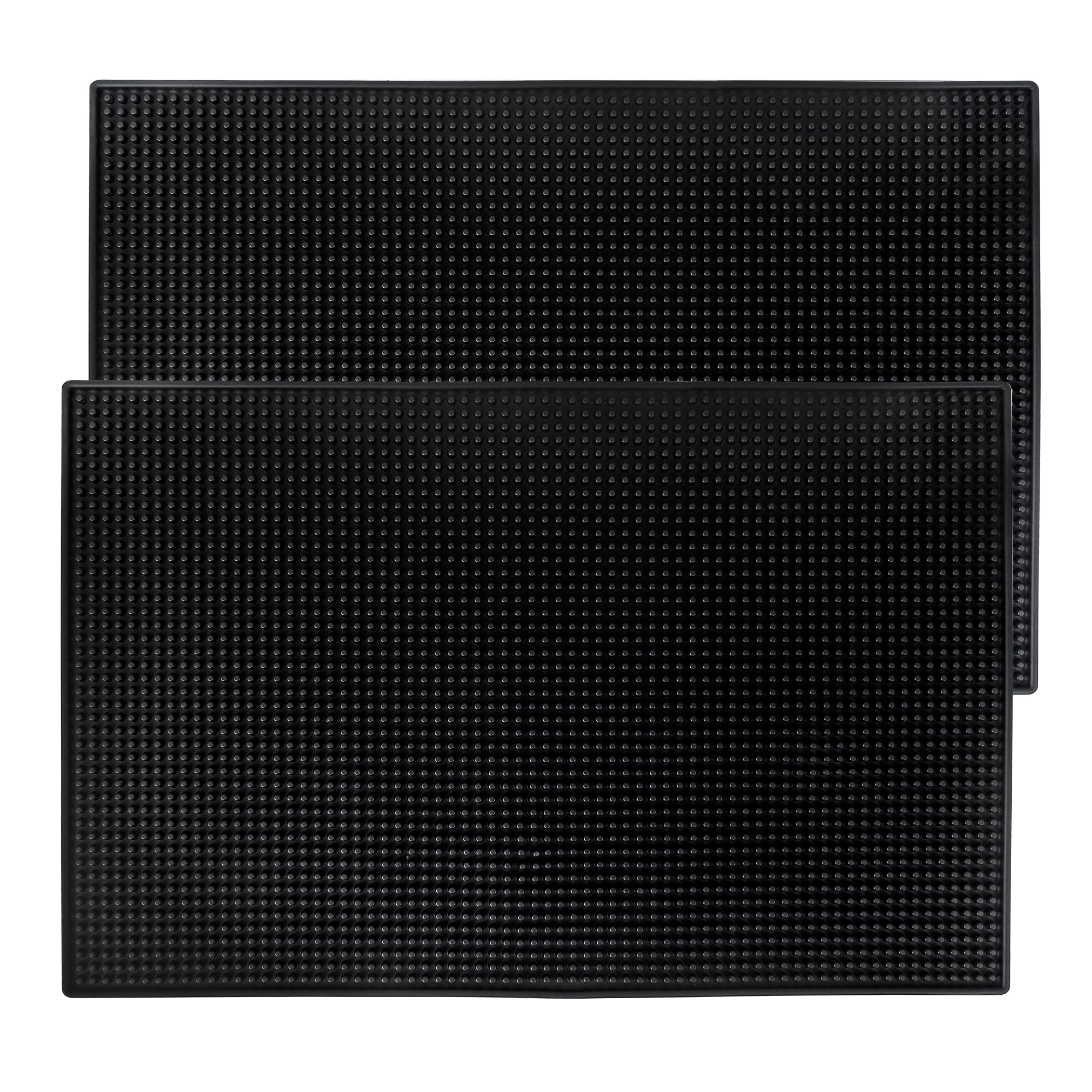 Garandad bar mat 18x12 black duo pack, quick-drying and durable.