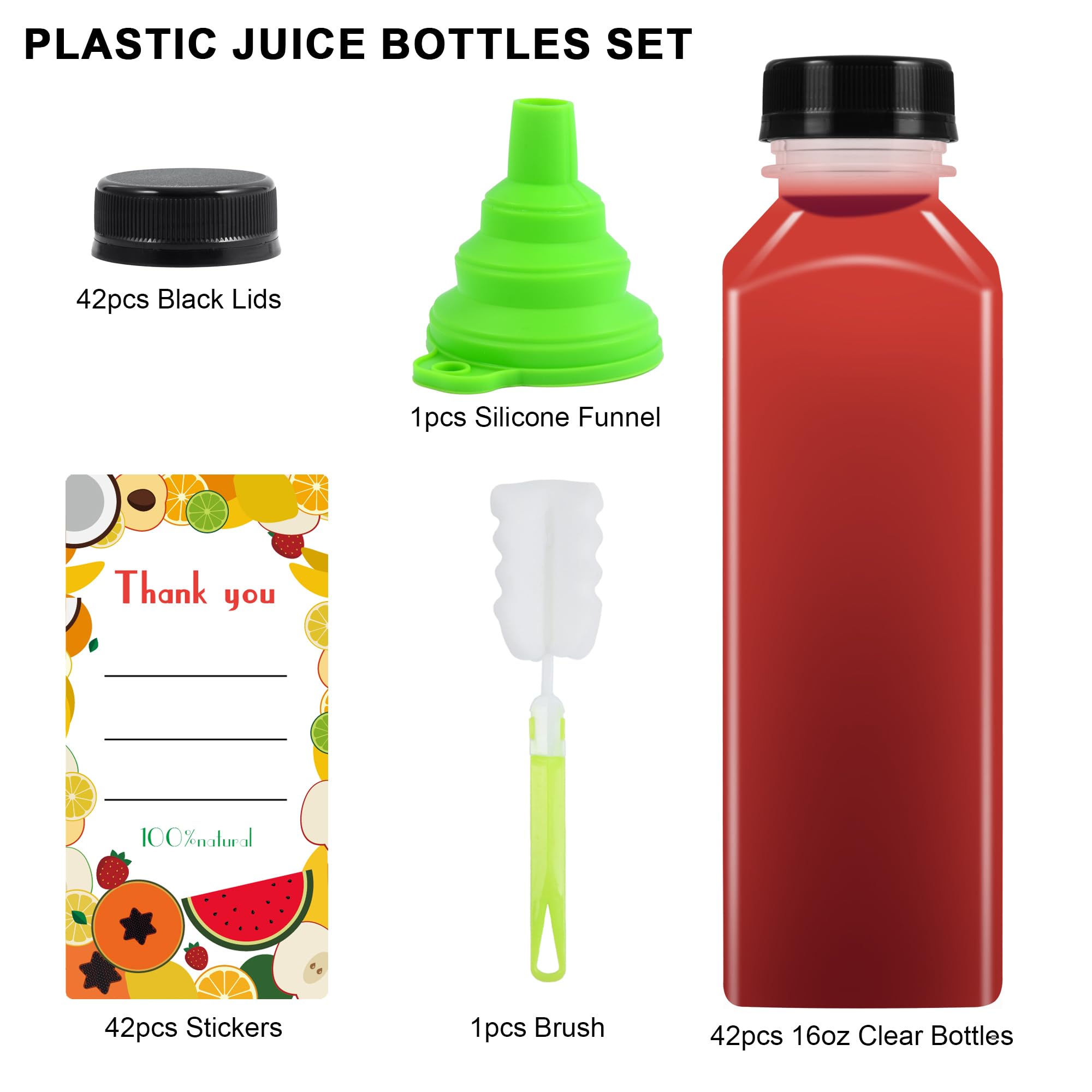Garandad bulk bottles for juice or milk storage, reusable.