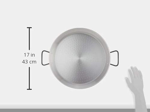 Garcima Pata Negra pan with care pamphlet for maintenance tips.