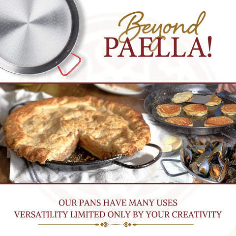 Pamphlet included with Garcima pan offers two recipes and tips.