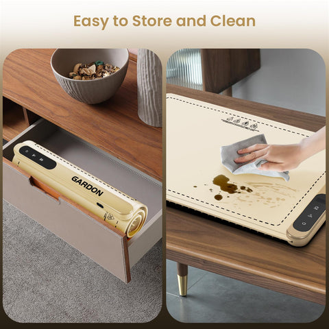 Gardon warming mat compact and foldable for travel.