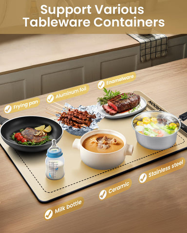 Gardon warming mat shows six temperature levels for precise control.