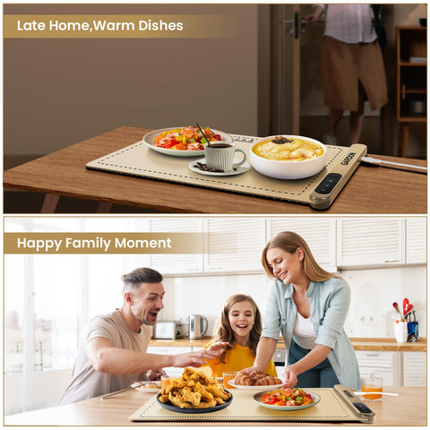 Gardon warming mat universal compatibility with various tableware.