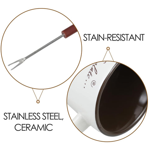 Garneck compact fondue setup perfect for entertaining guests
