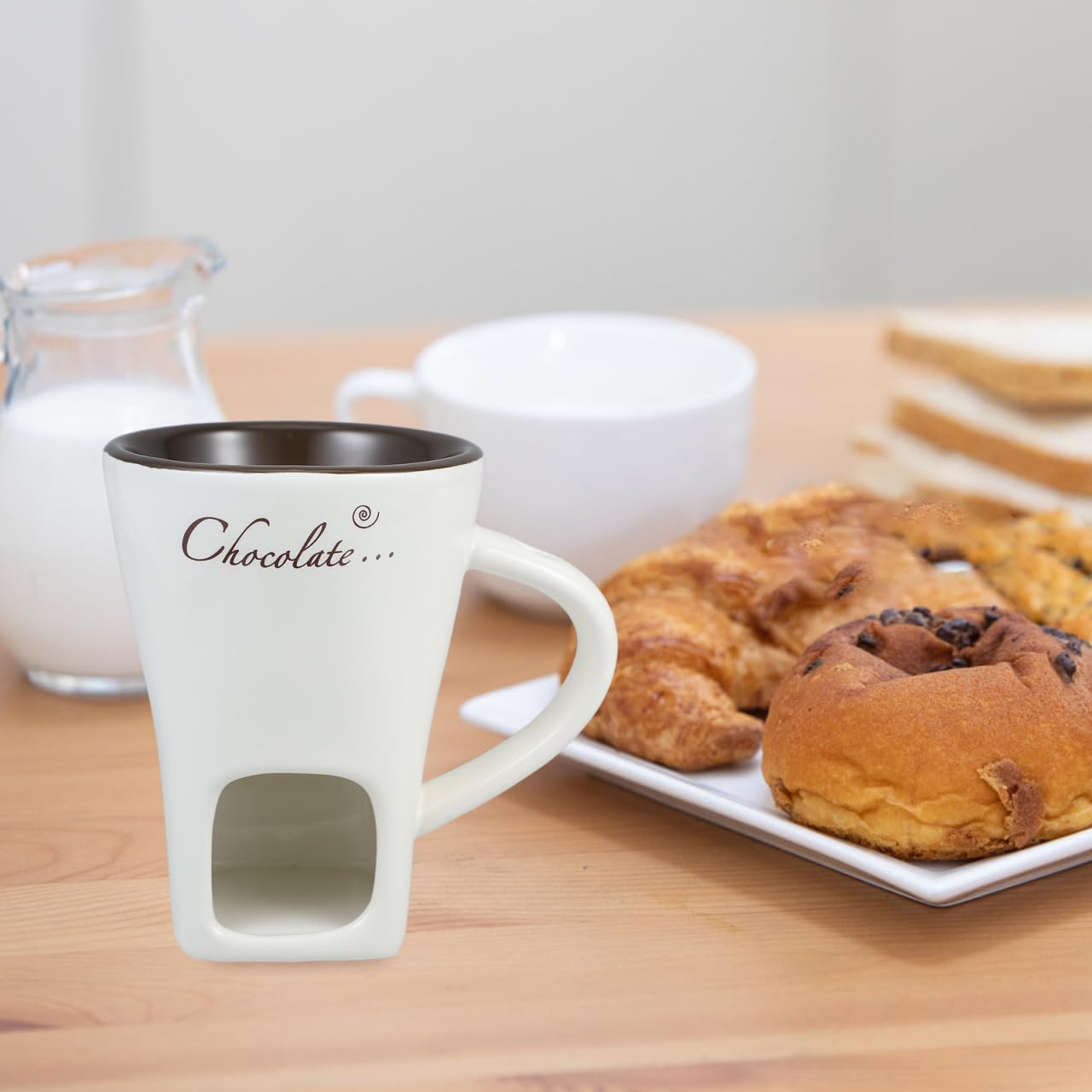 Garneck teapot warmer ceramic fondue mug for cozy dessert moments
