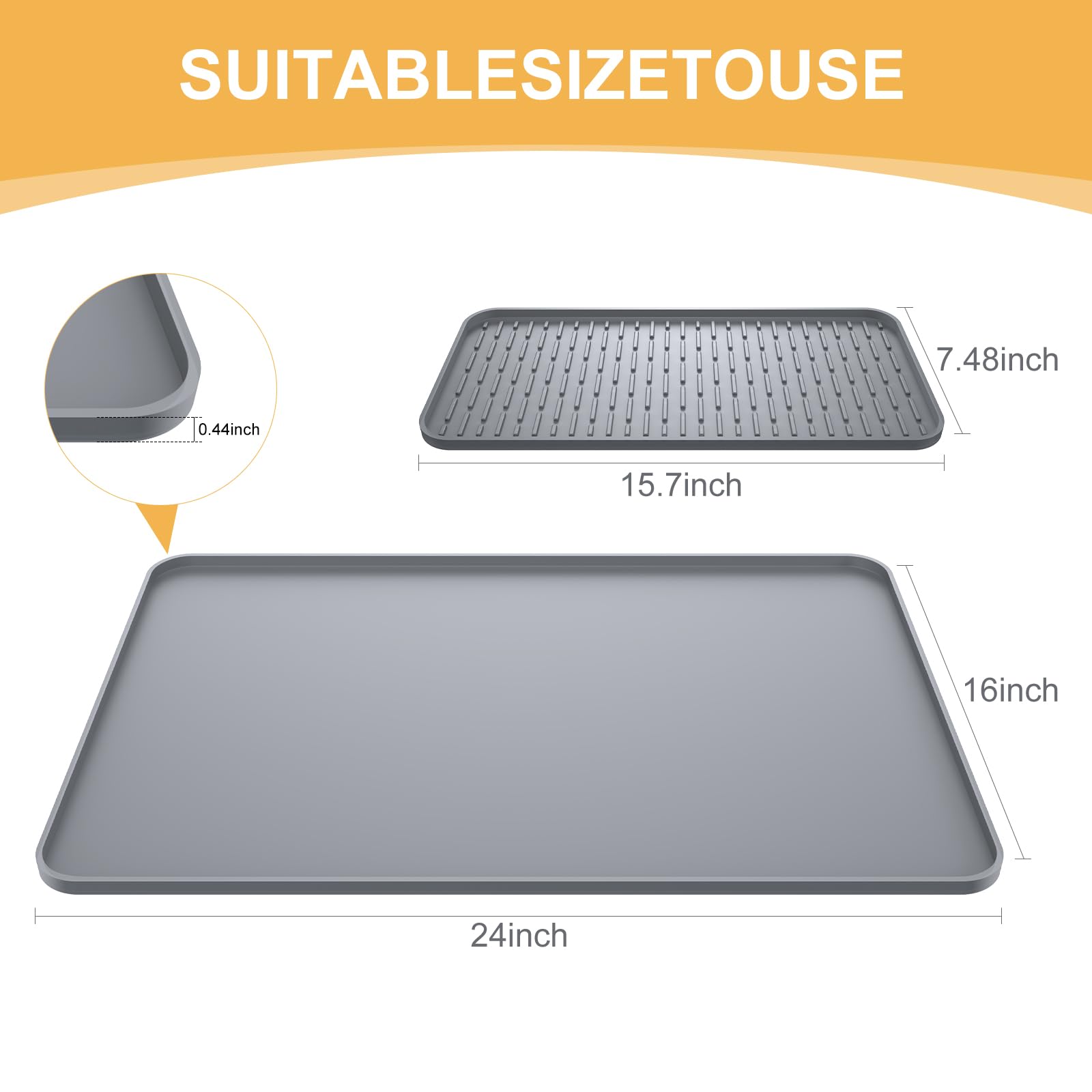 Garolue heat-resistant mat protects countertops from heat and scratches