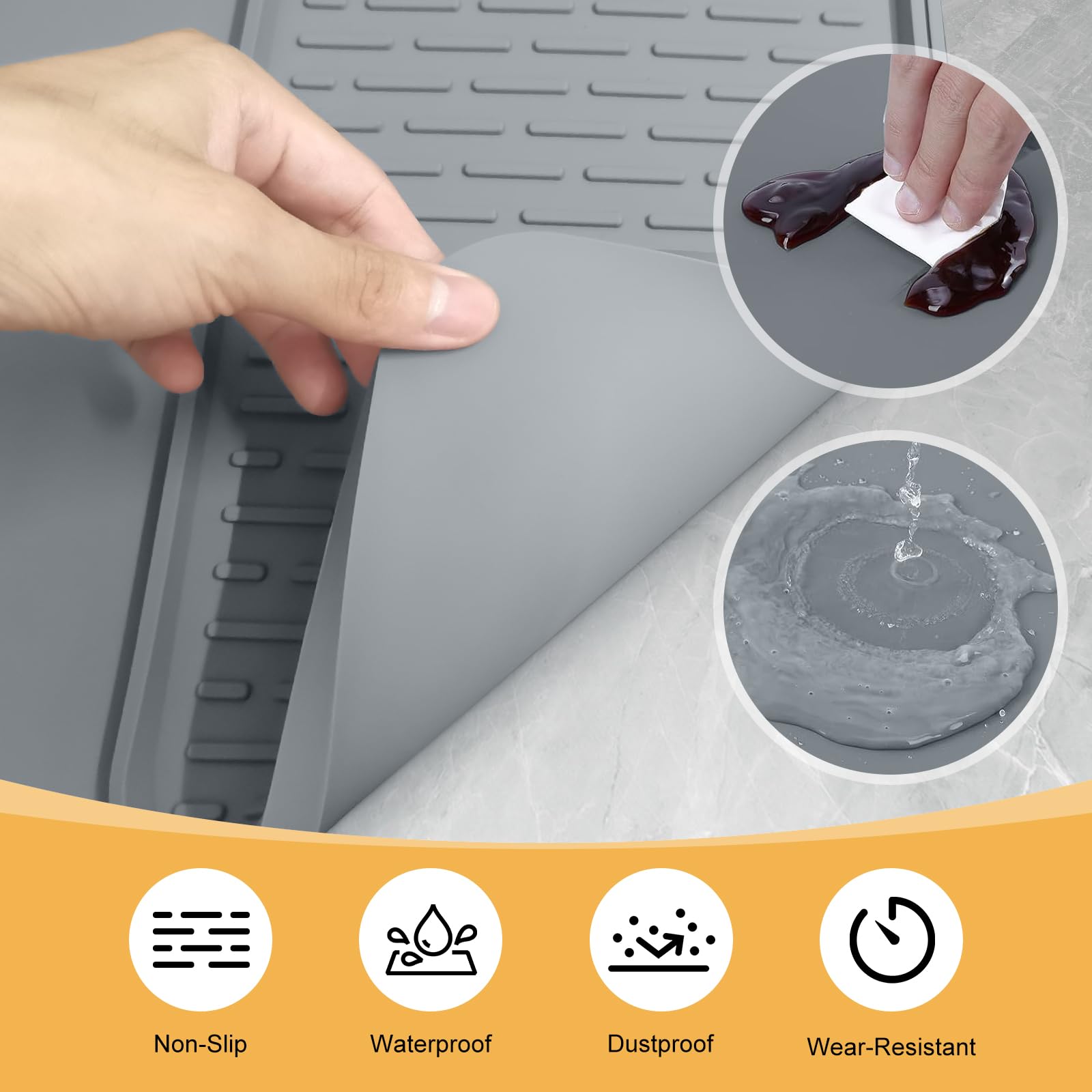 Garolue versatile coffee bar mat suitable for kitchens and counters