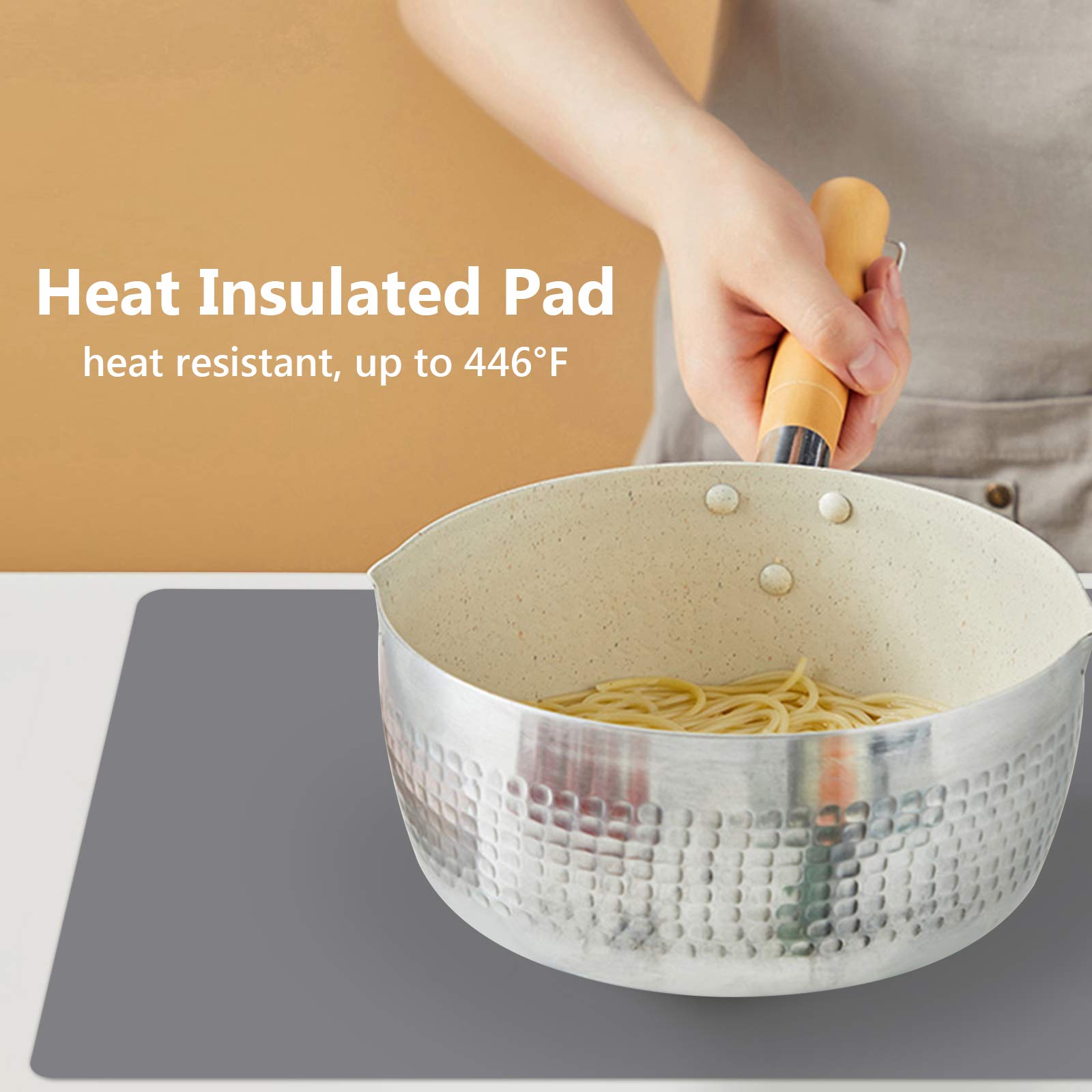 Gartful easy-clean silicone mat cleans quickly with water and a cloth