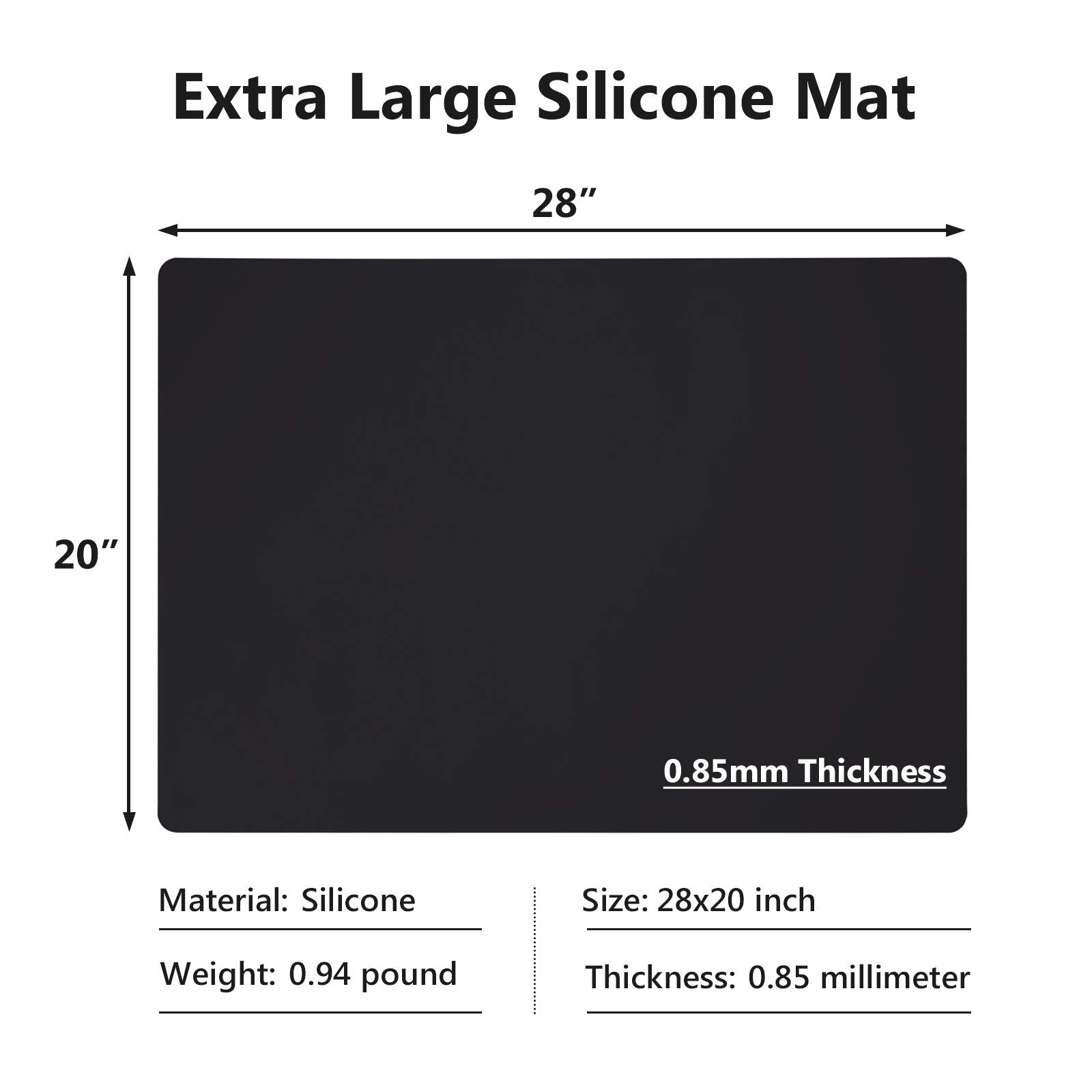 Gartful heat-resistant silicone mat provides non-slip protection under appliances.
