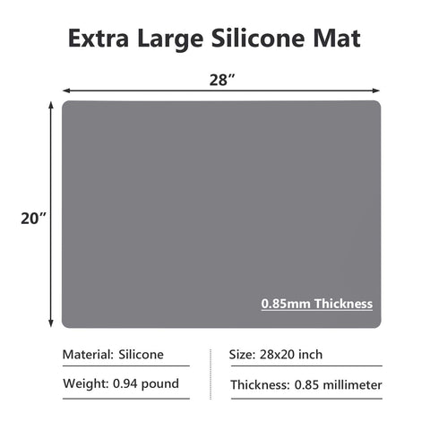Gartful silicone mat with non-slip bottom stays in place on any counter