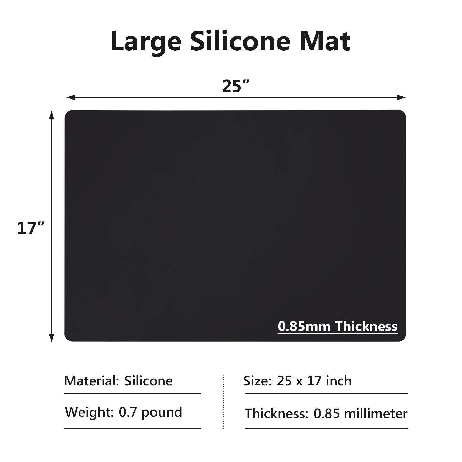 Gartful nonslip bottom mat keeps countertops stable during prep