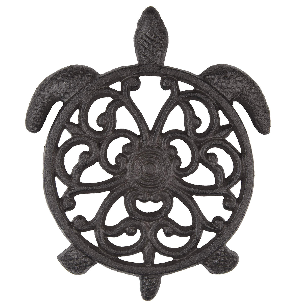 GASARÉ cast iron trivet sea turtle design protects surfaces from heat.