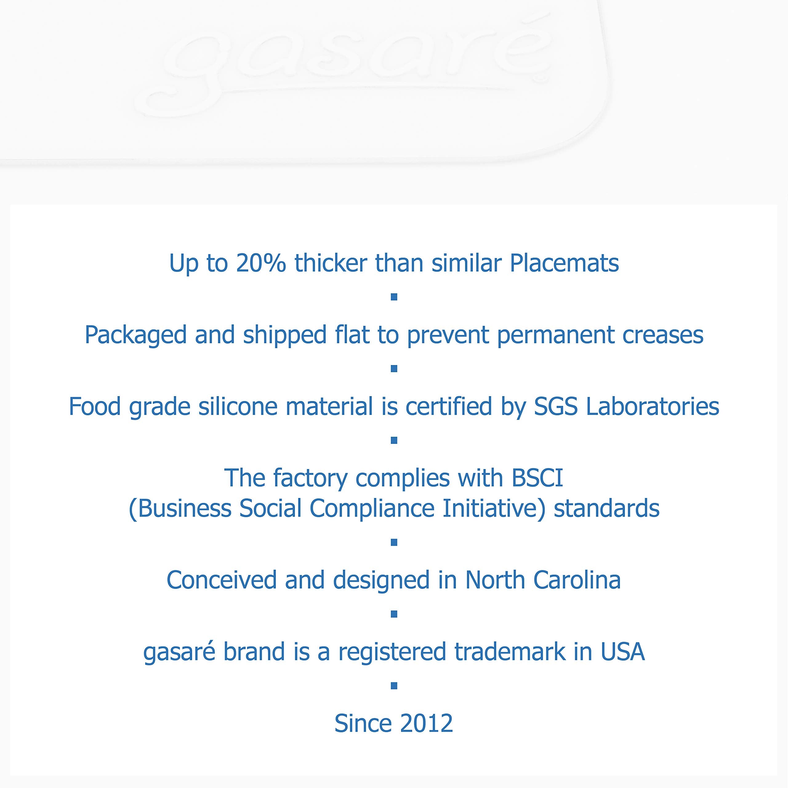 Gasare extra-large silicone mats are durable and non-slip on both sides.