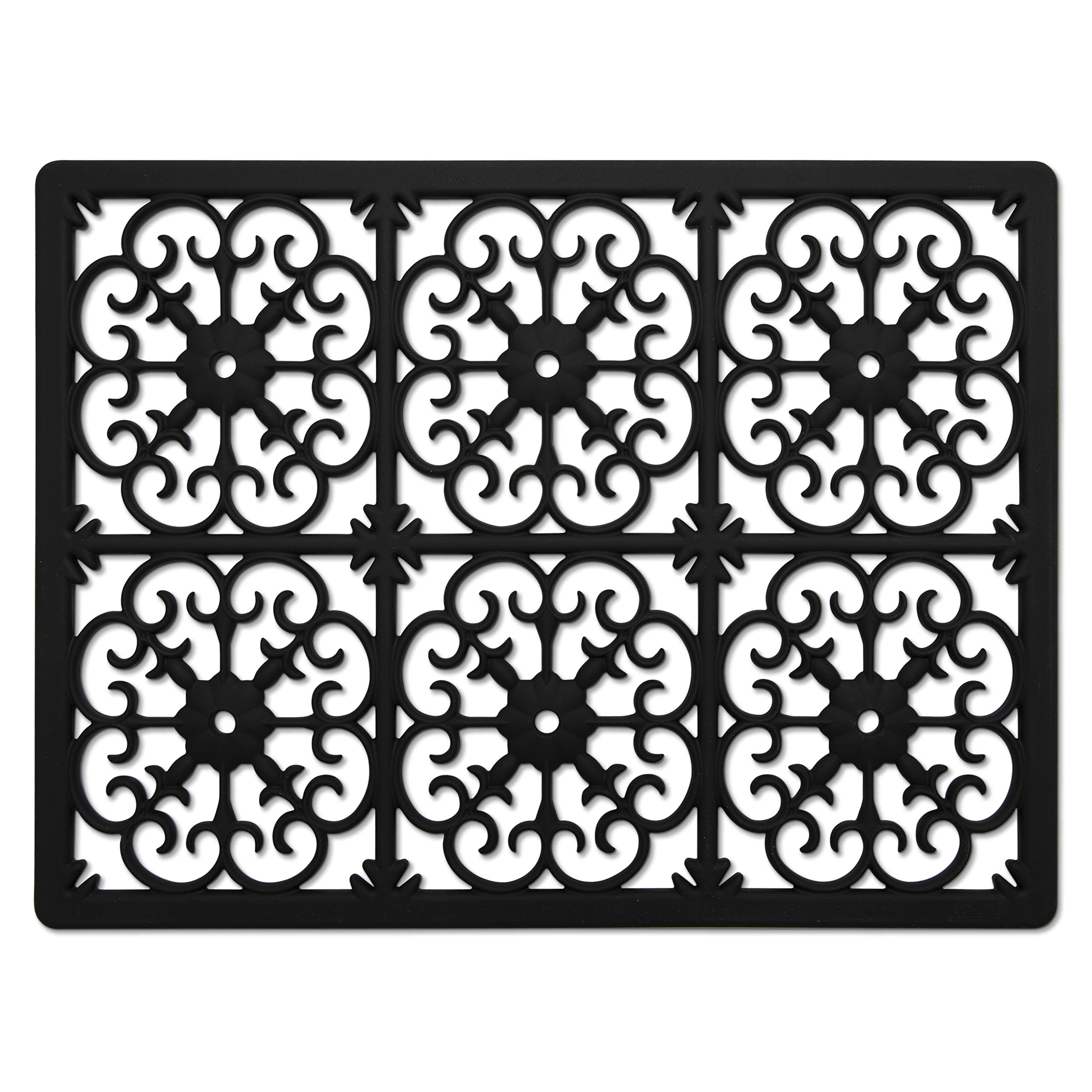 GASARÉ extra-large thick silicone trivet protects countertops from hot dishes