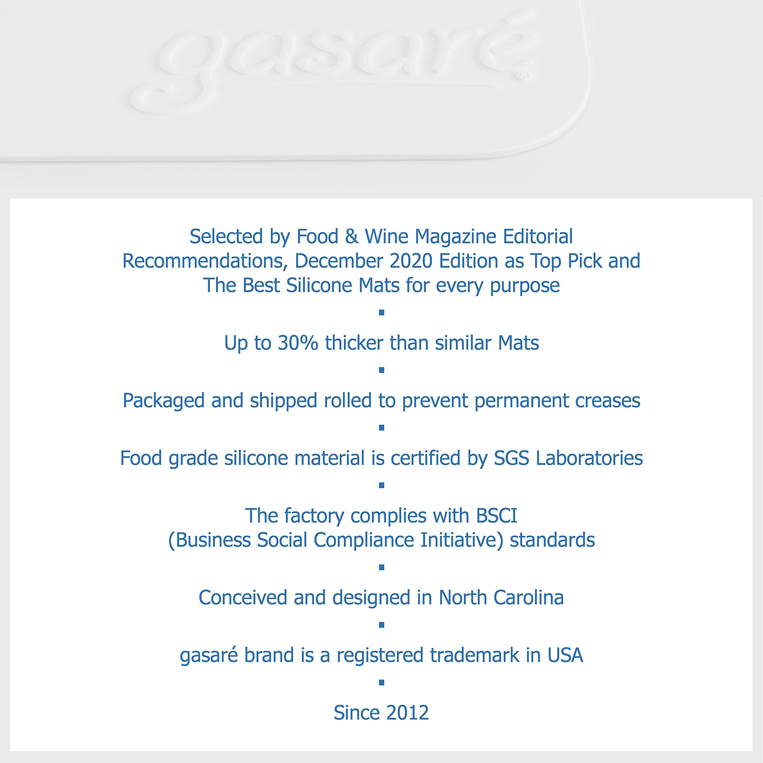 Gasare heat-resistant silicone mats resist up to 446°F for safe appliance placement.