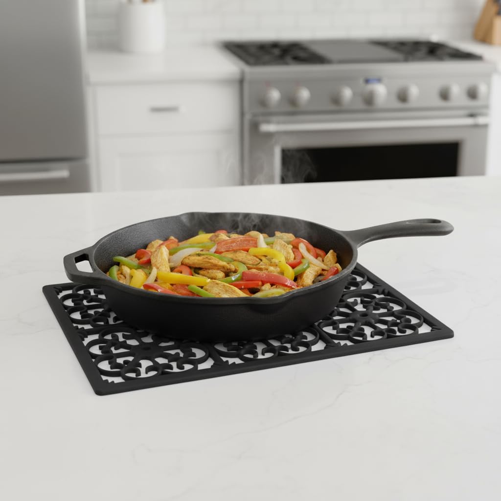 GASARÉ non-slip silicone trivet, usable on both sides for stable protection