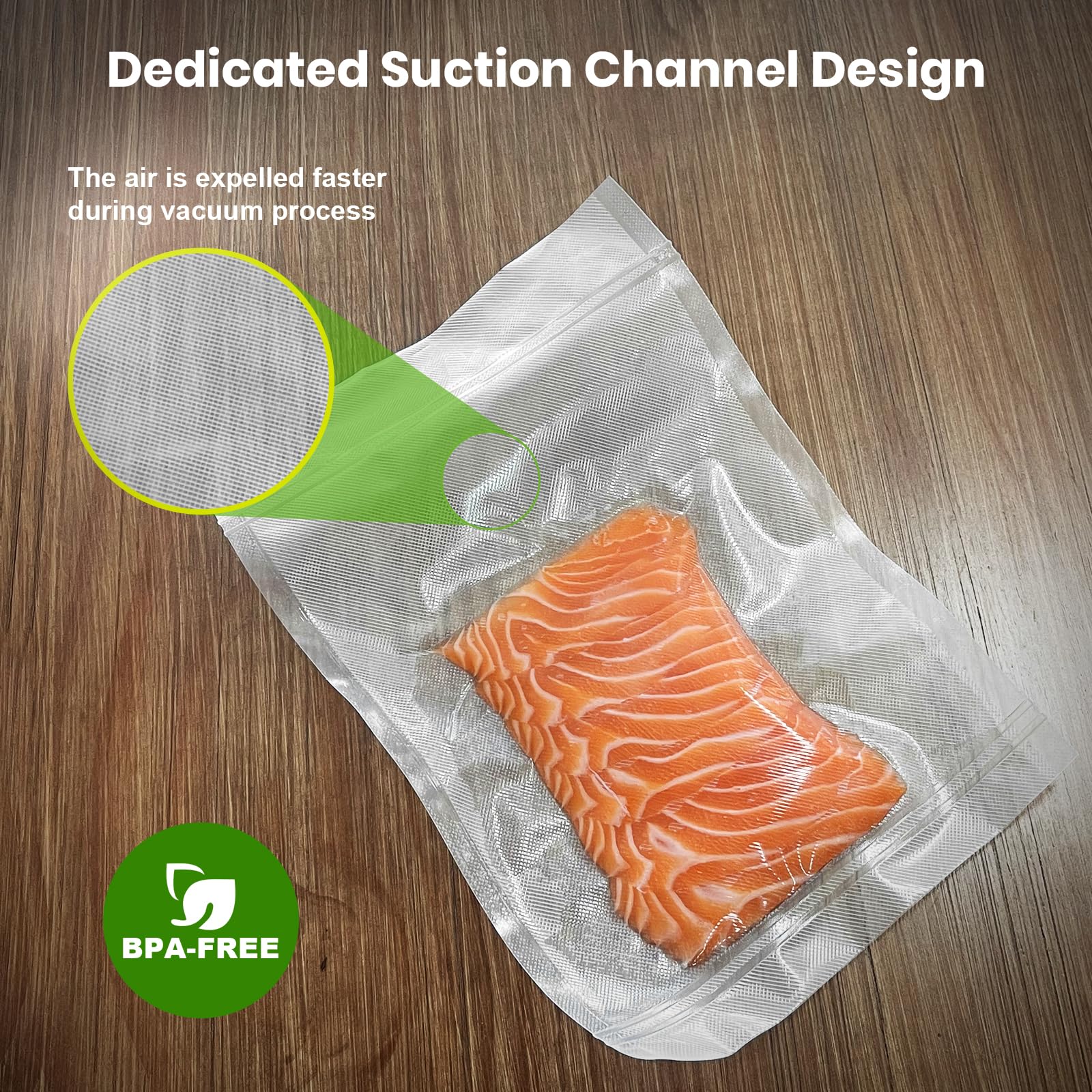 Gasbye BPA-free bags shown for fridge, freezer, and sous vide use.