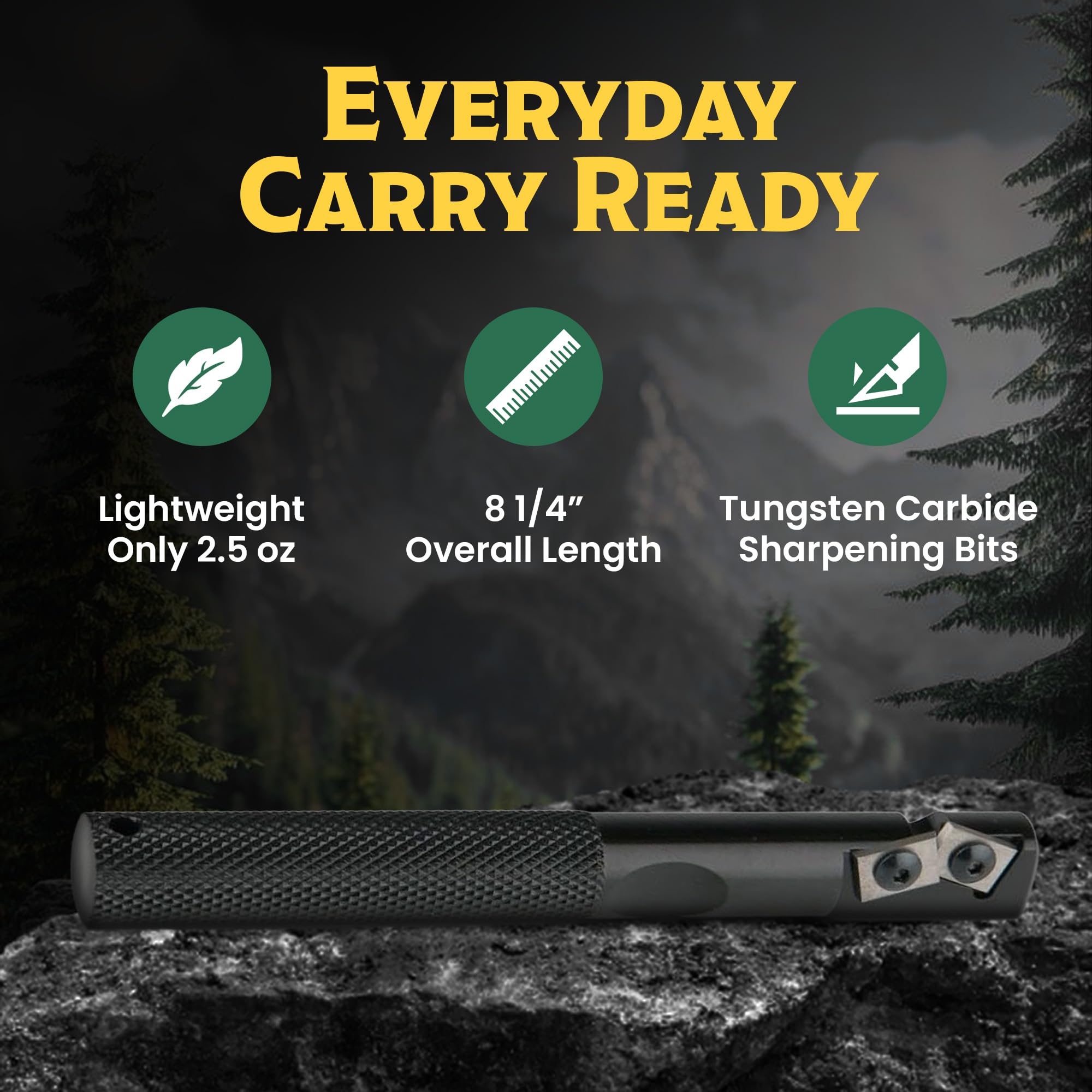 Gatco Edgemate ergonomic handle for comfortable, precise sharpening.