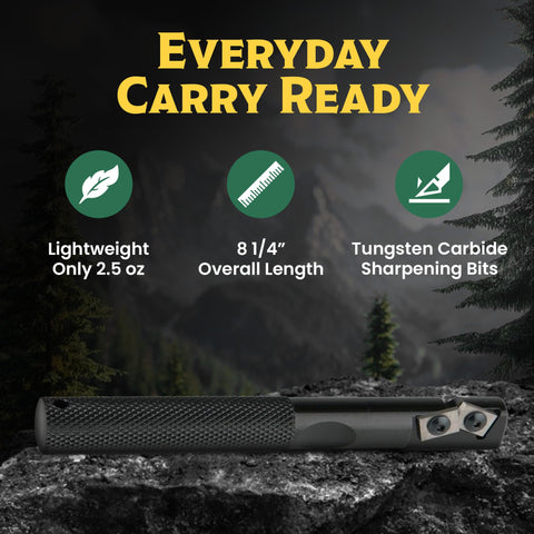 Gatco Edgemate ergonomic handle for comfortable, precise sharpening.