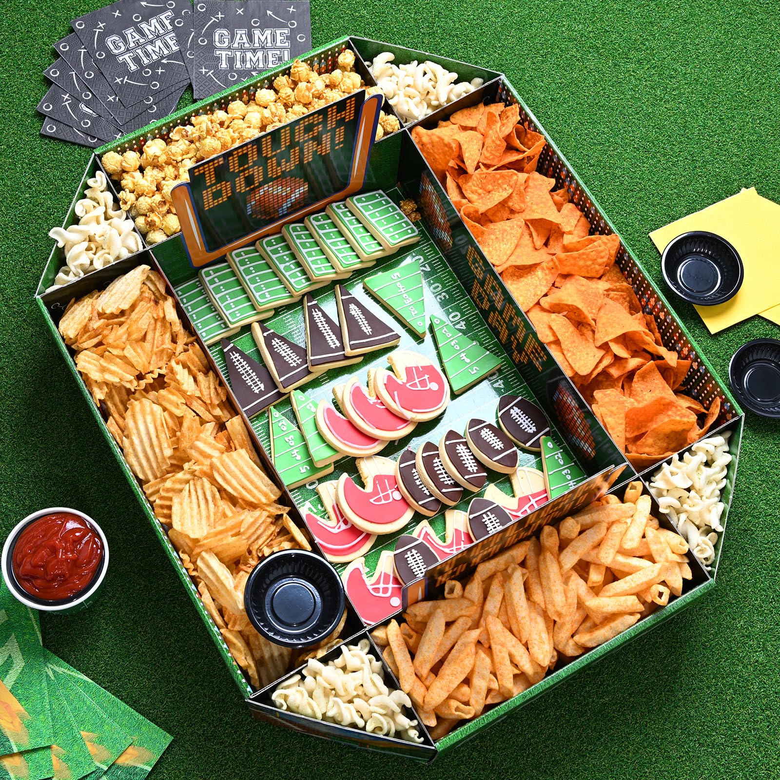 Gatherfun tailgate decorations setup enhances party display and atmosphere.