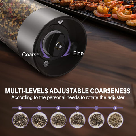 GATTLELIC 95ml transparent container displays remaining salt or pepper clearly.